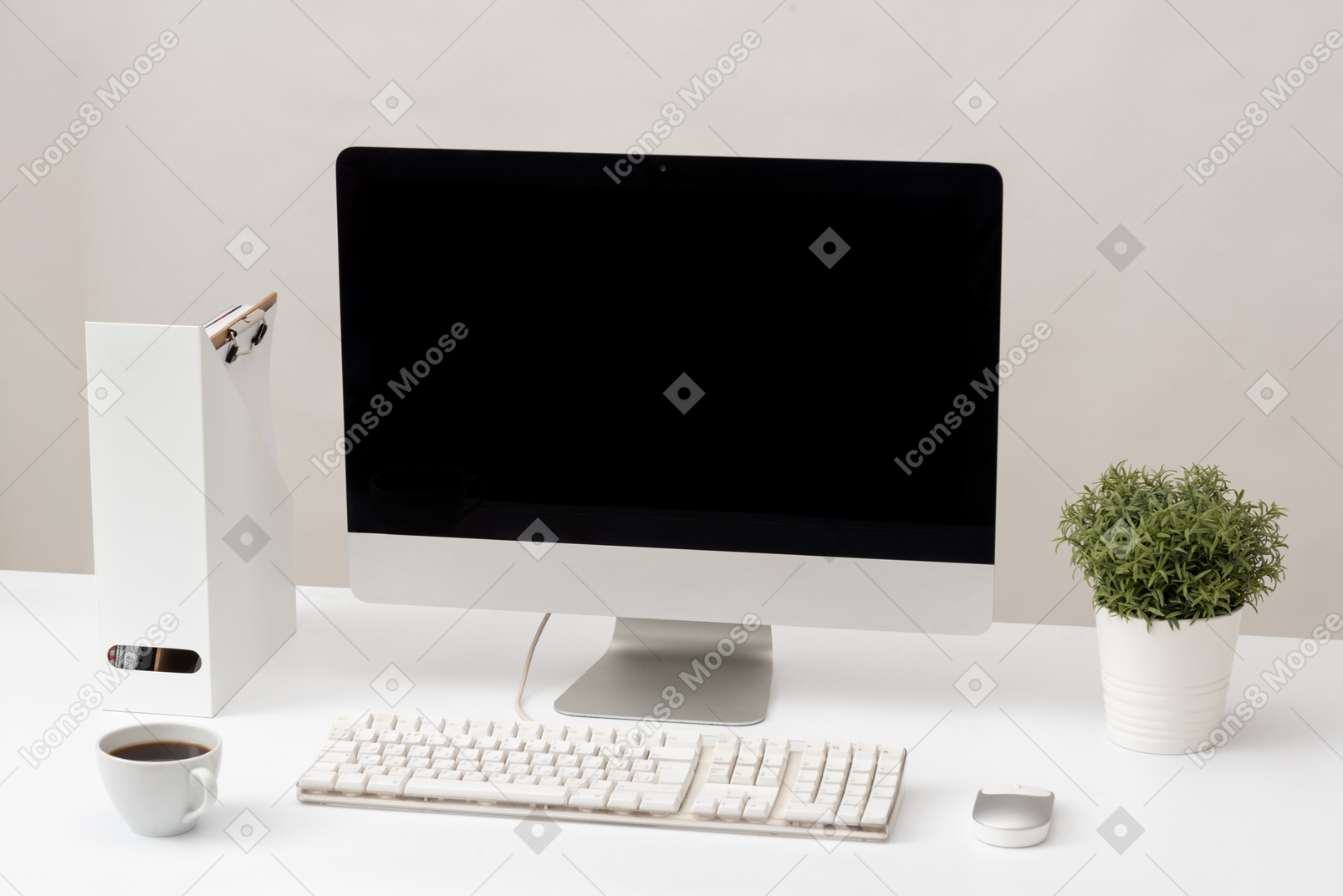 Desktop computer mock up