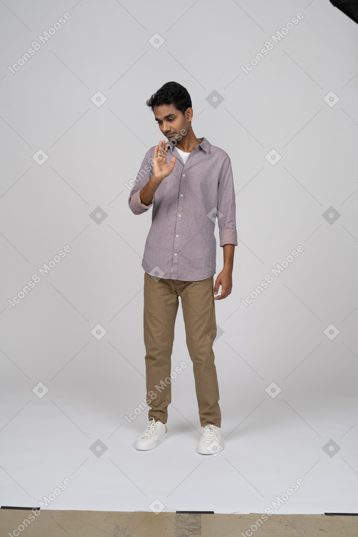 Man in casual clothes standing