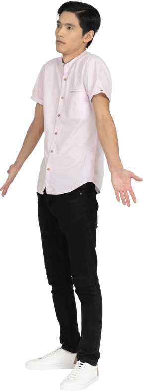 Man in casual clothes standing