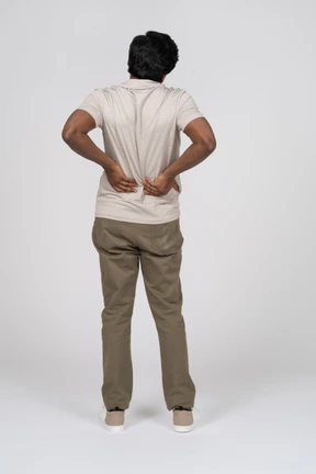 Man in casual clothes posing