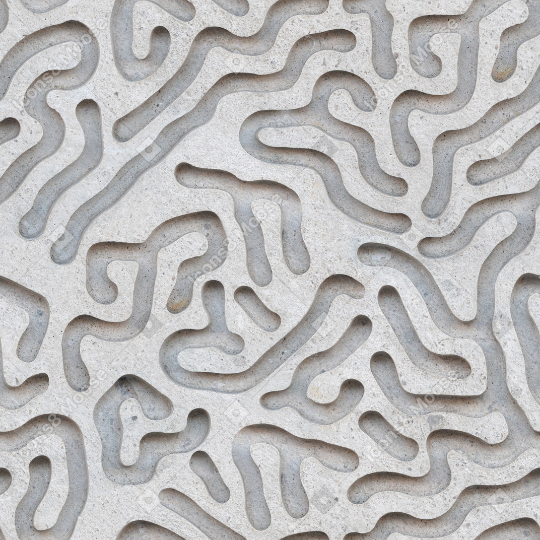 Mur de plâtre avec motif corallin