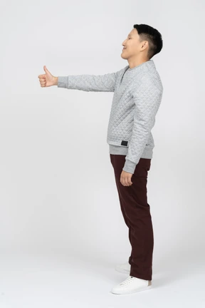 Man in casual clothes standing