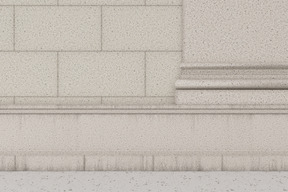 Just a simple grey wall of stone blocks