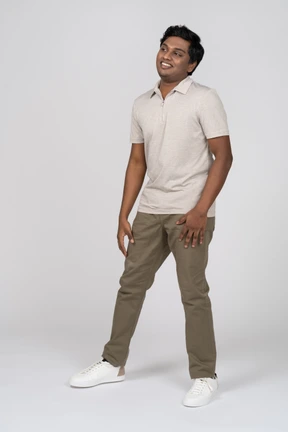 Man in casual clothes standing