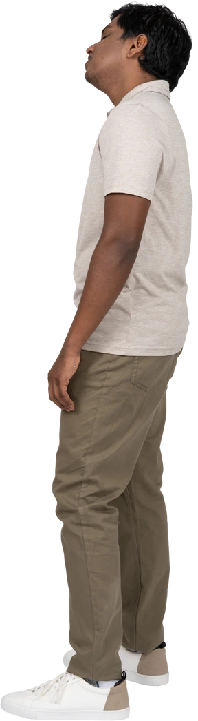 Man in casual clothes standing