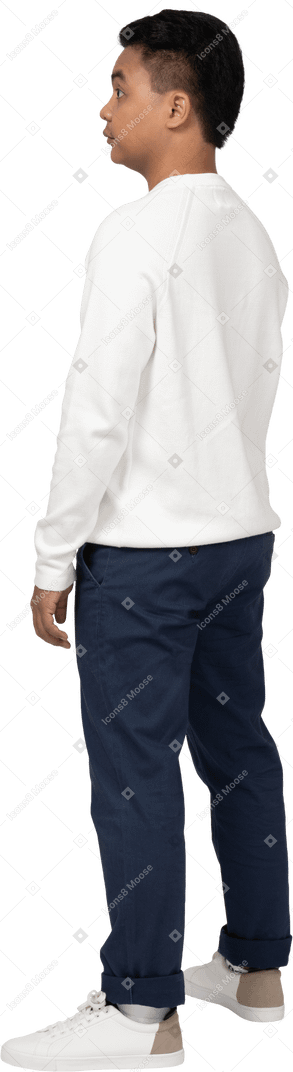 Man in casual clothes standing