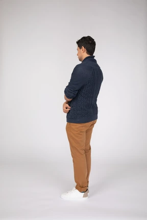 Man in casual clothes standing