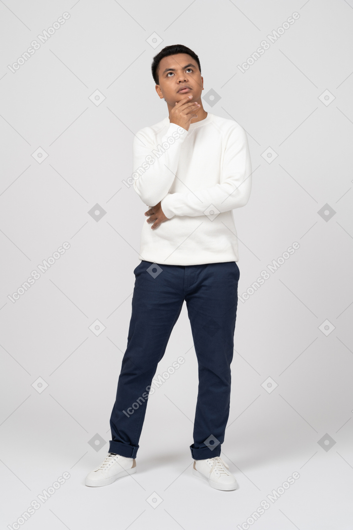 Man in casual clothes standing