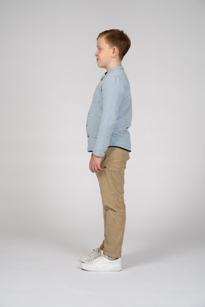 Side view of boy