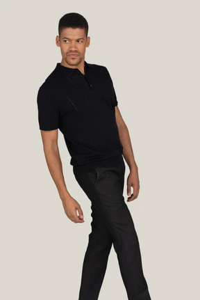 Good looking young man in black