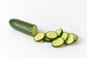 Cucumber cut in slices