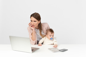 Handling motherhood and work duties