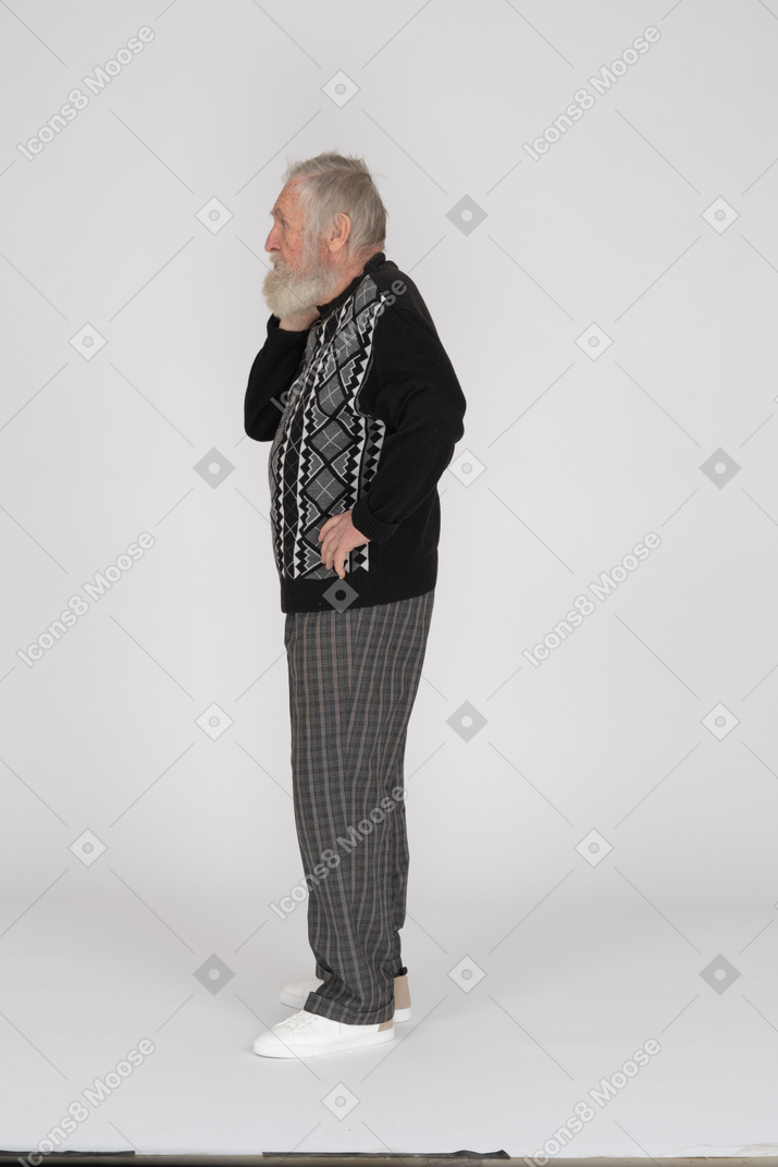 Old man standing
