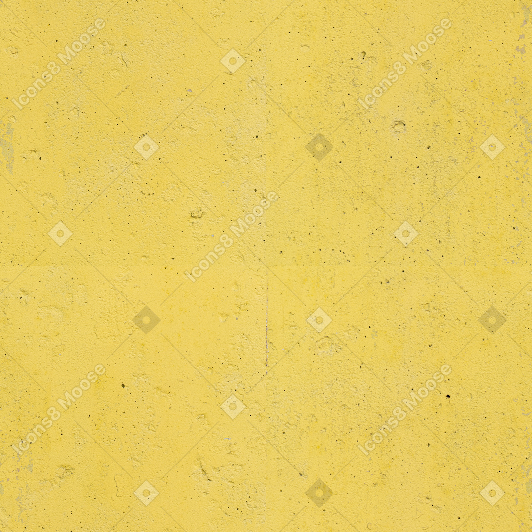 Mur de béton peint en jaune