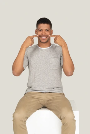 The smile of a happy man