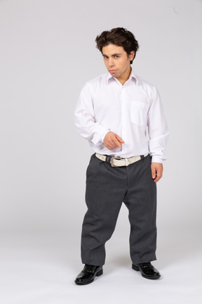 Confident man in formal wear looking at camera