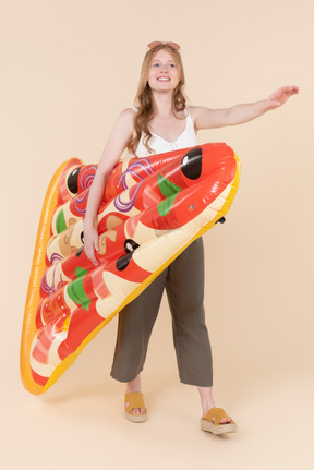 'cause swimming on pizza mattress is just great idea