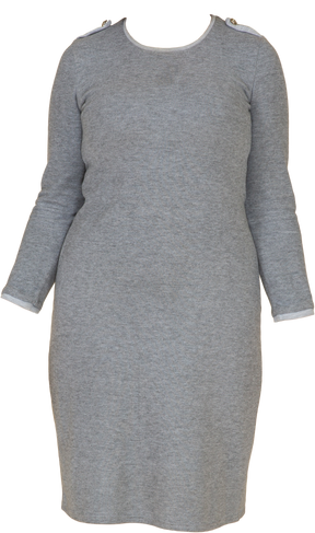 Gray cotton dress