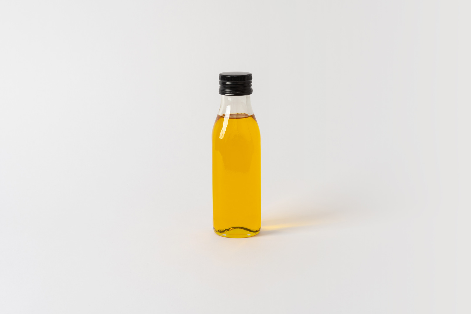 Some vegetable oil in a bottle