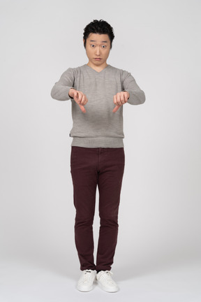 Man in casual clothes standing