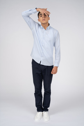 Man in casual clothes standing