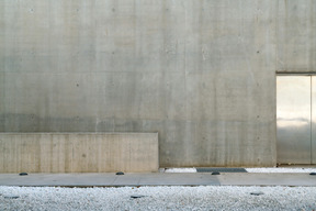 Concrete wall in the city
