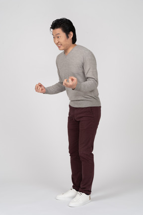 Man in casual clothes standing