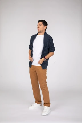 Man in casual clothes standing