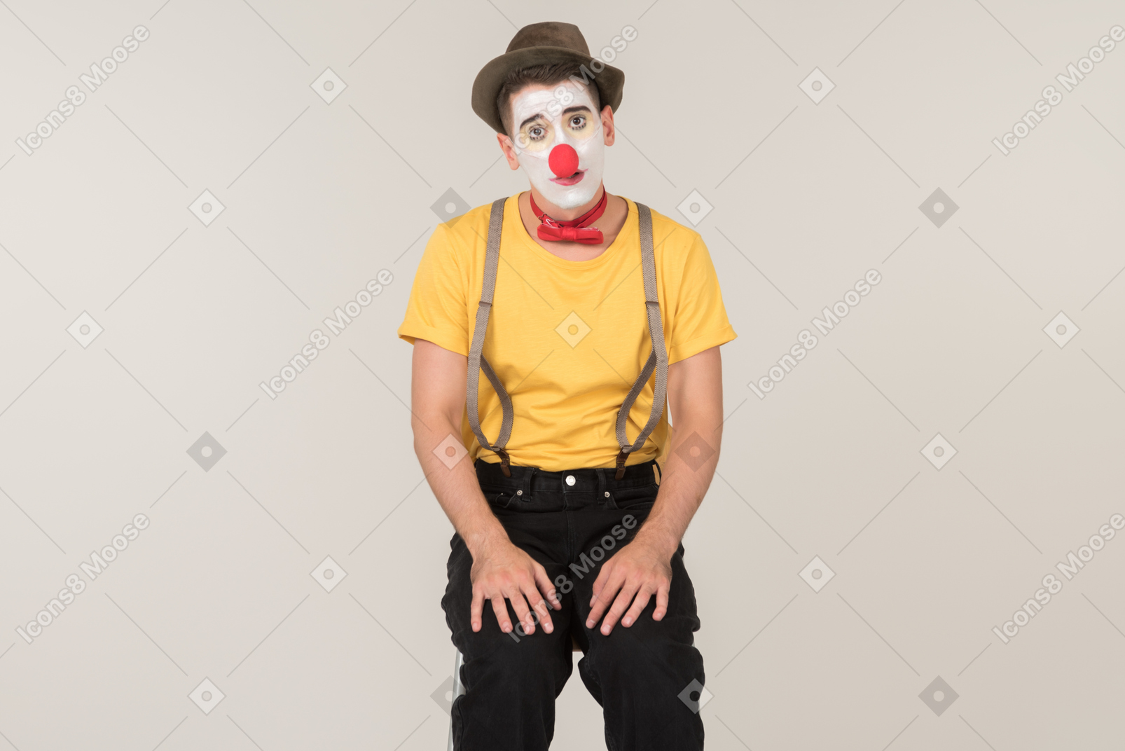 Clowns can be in a very sad mood too, you know