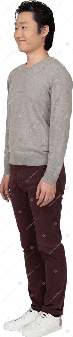 Man in casual clothes standing