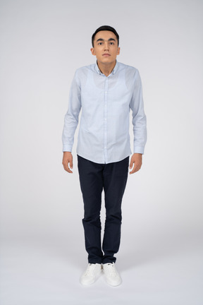 Man in casual clothes standing