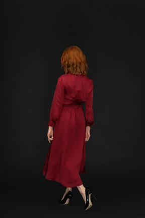 Going out for dinner time in my fancy red dress