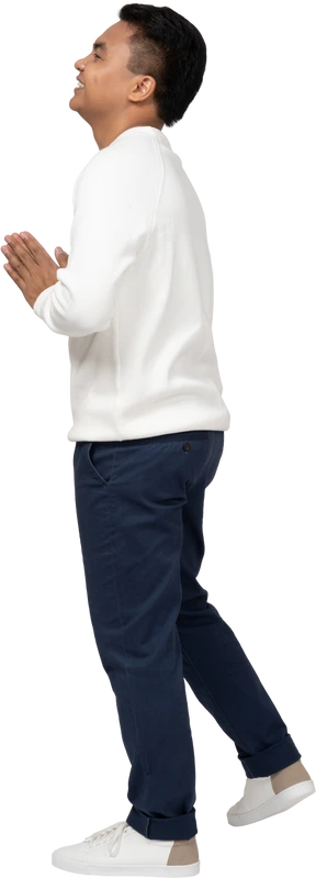 Man in casual clothes standing