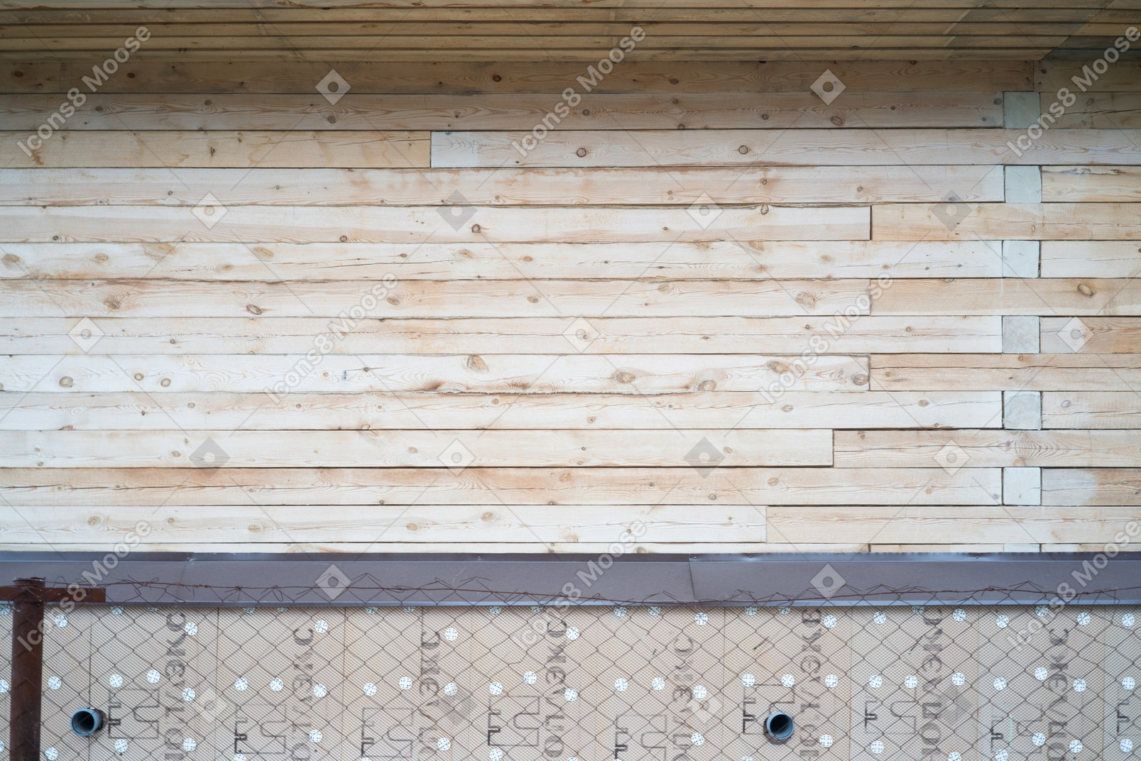 Detail of a wooden porch