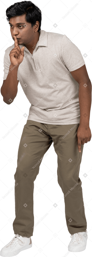 Man in casual clothes standing