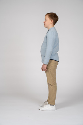 Side view of boy