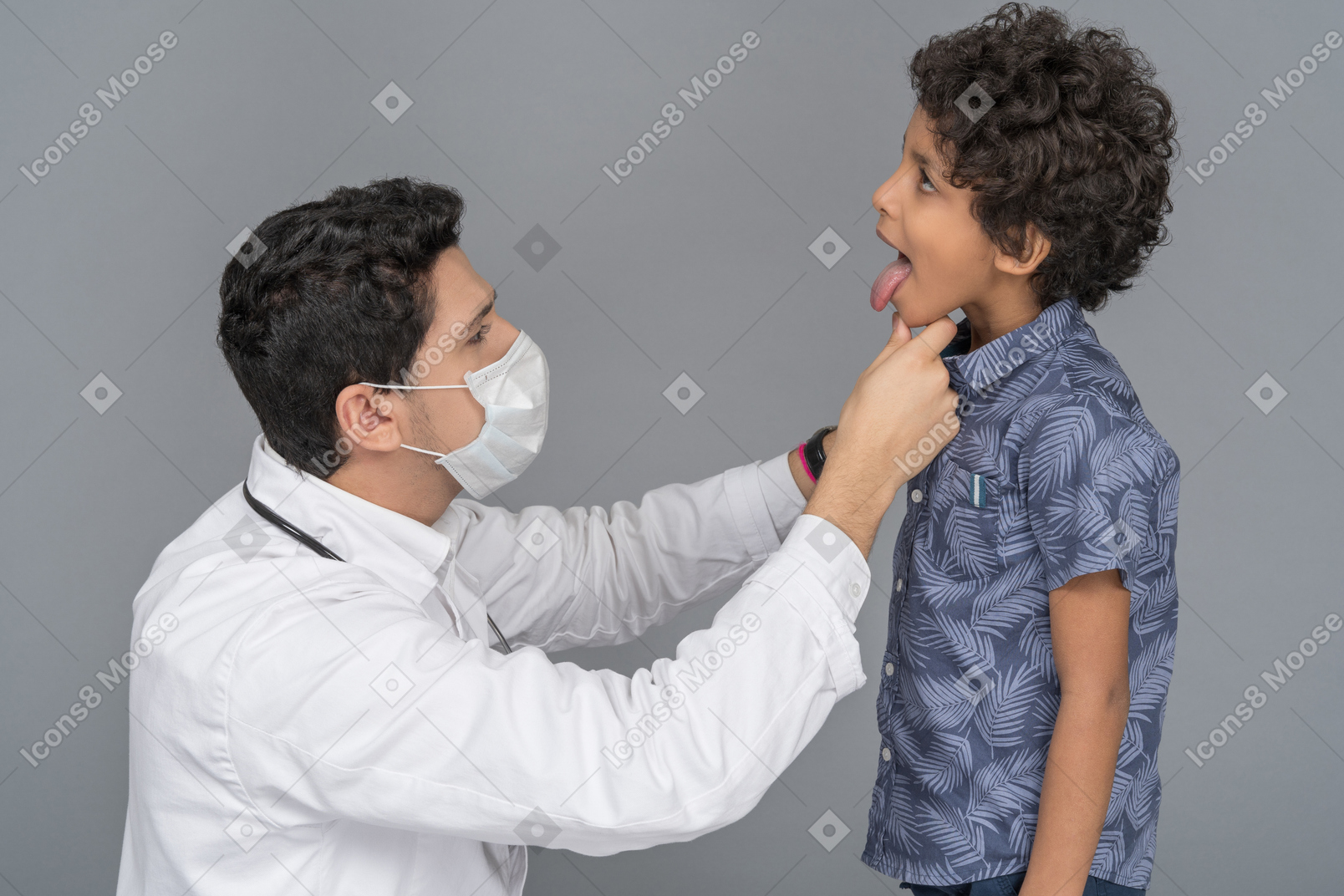 Docteur et garçon