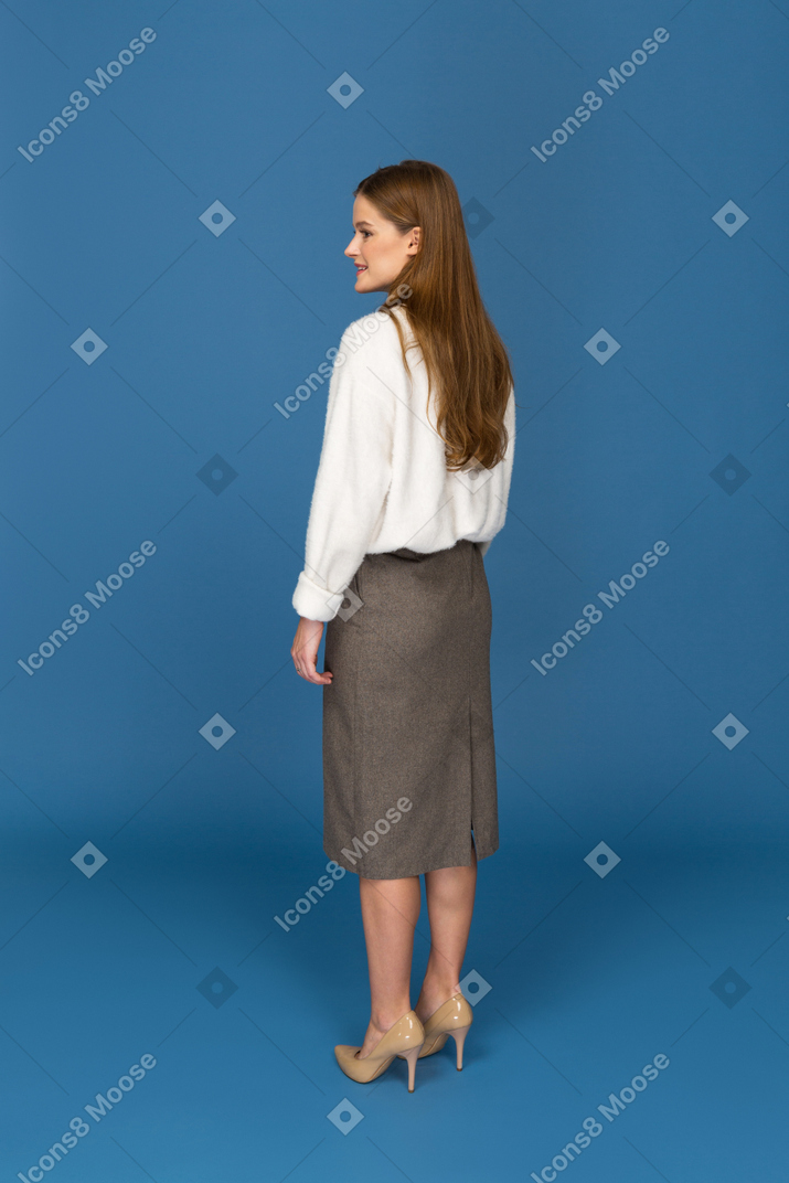 Young businesswoman smiling