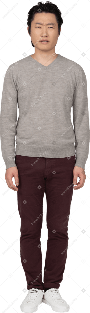 Man in casual clothes standing