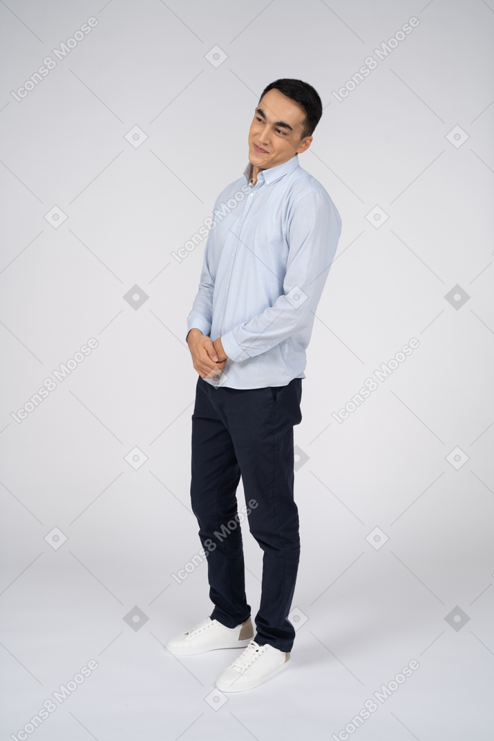 Man in casual clothes standing