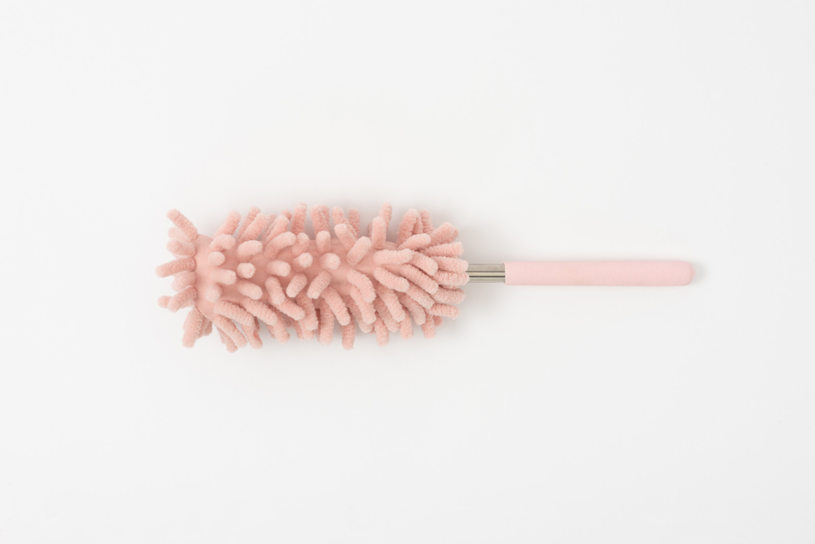 Pink microfiber duster