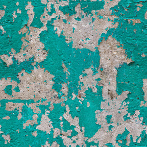 Green painted concrete wall