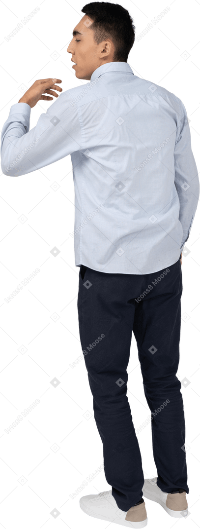 Man in casual clothes standing