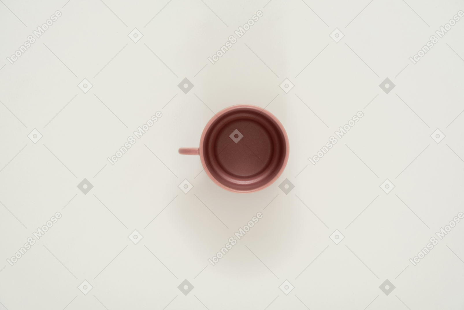 Ceramic cup, a view from above