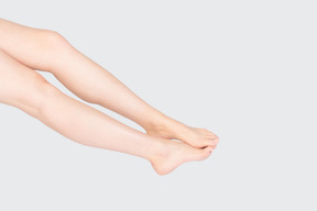 Shot of bare female legs