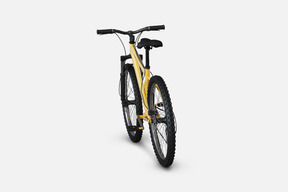 Black and yellow sportive bike