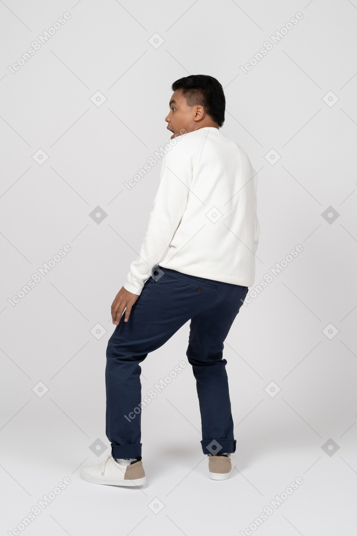 Man in casual clothes standing