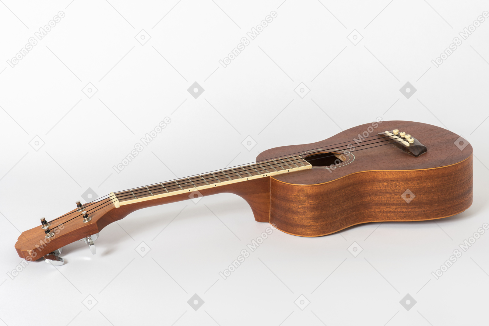 Guitar on white background