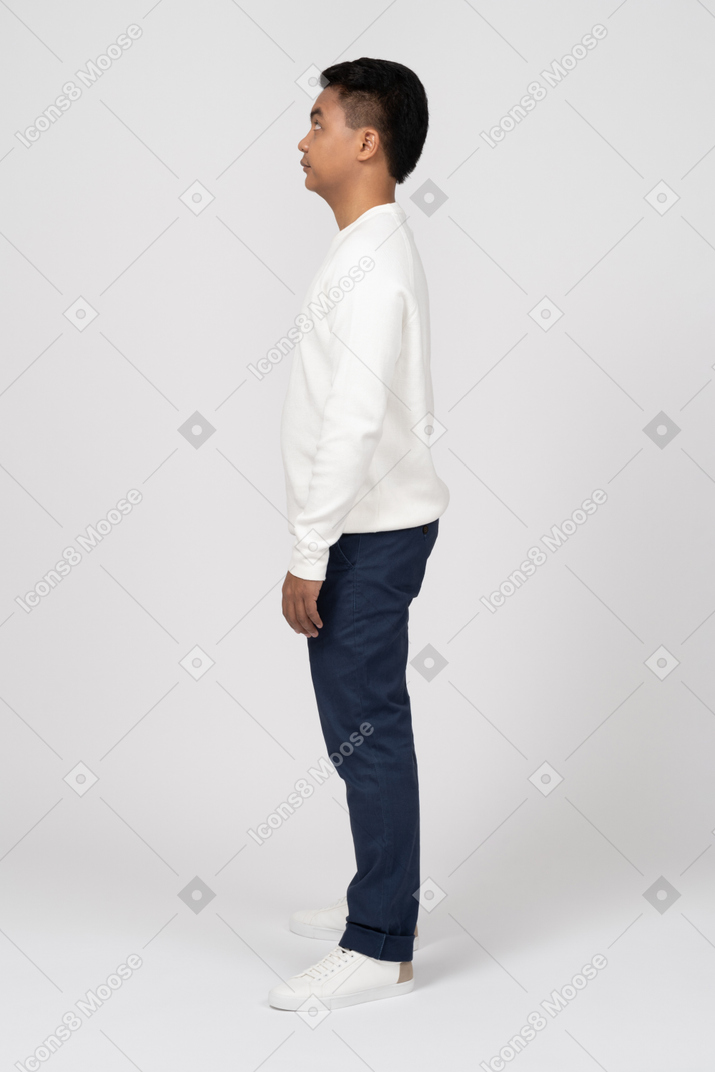 Man in casual clothes standing