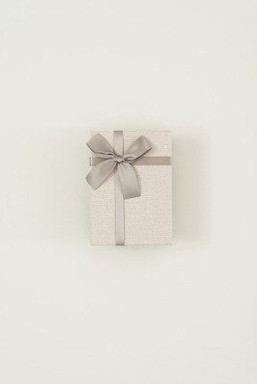 Beautiful silver grey gift box